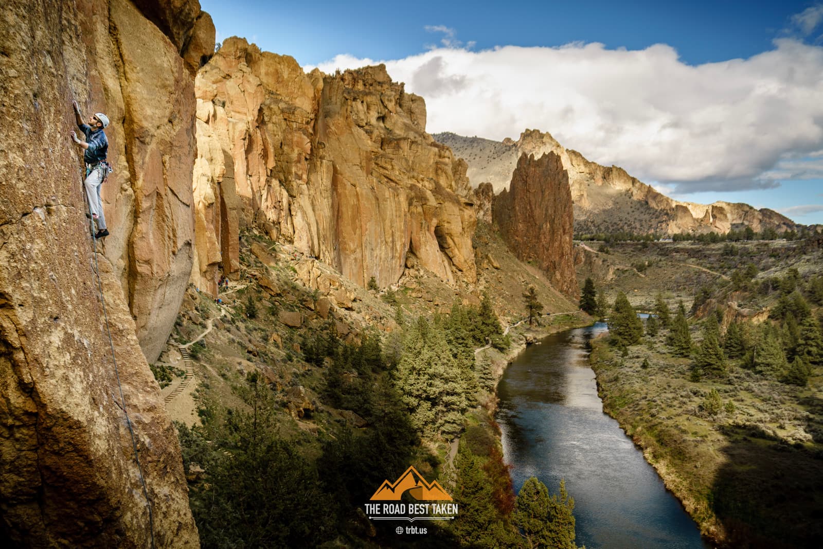 Smith Rock, Oregon - Josh Strater sport climbing.