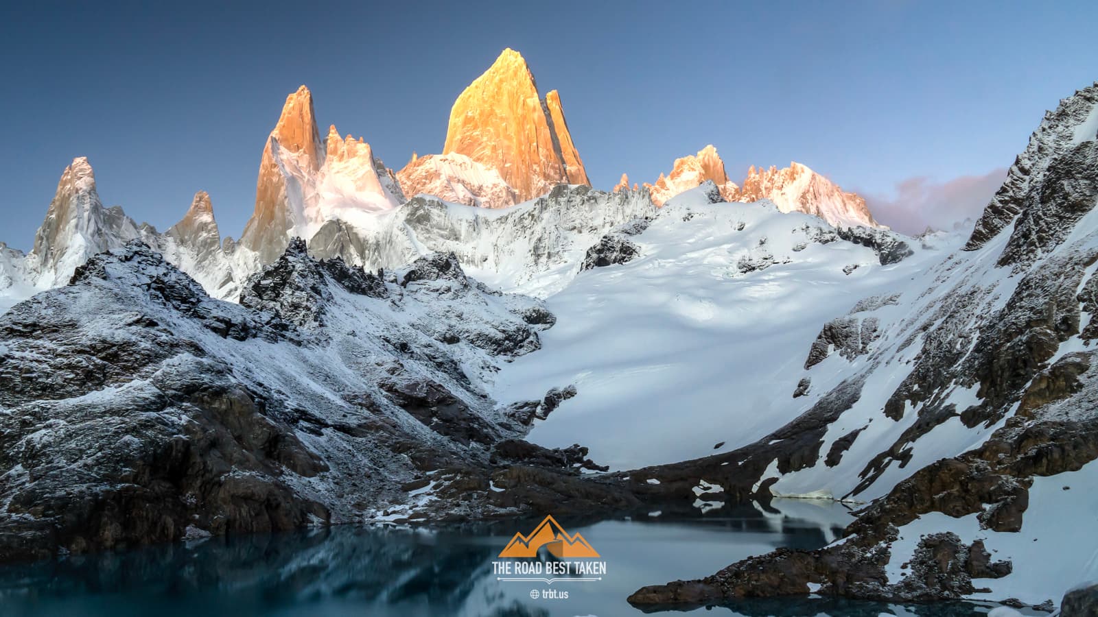 Cerro Torre, Patagonia - I feel incredibly fortunate to watch the sun rise, having arrived in time by leaving El Chalten at 12:30 AM and hiking in the dark and rain, uncertain the weather would clear.