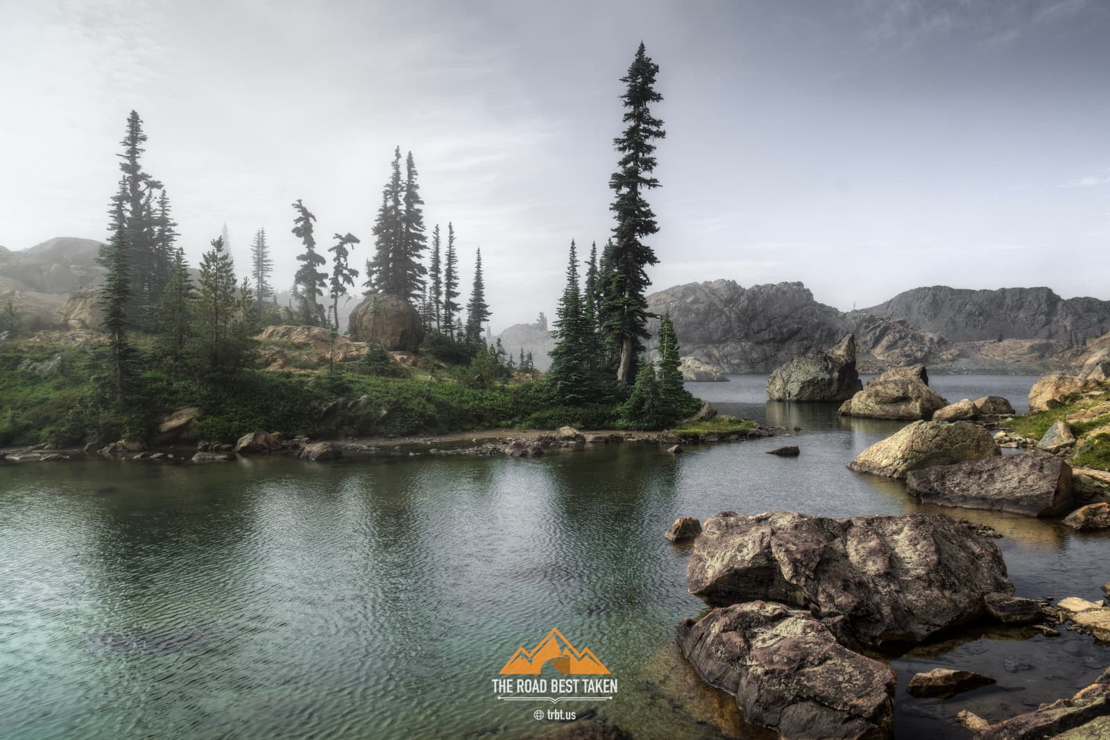 Mist on Colchuck Lake, Washington - 